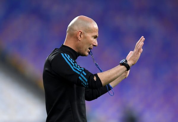 Zinedine Zidane, técnico del Real Madrid.