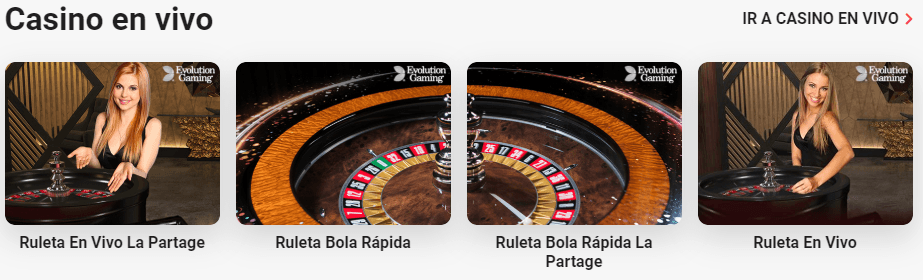 Hasta 500€ extra para el casino en vivo
